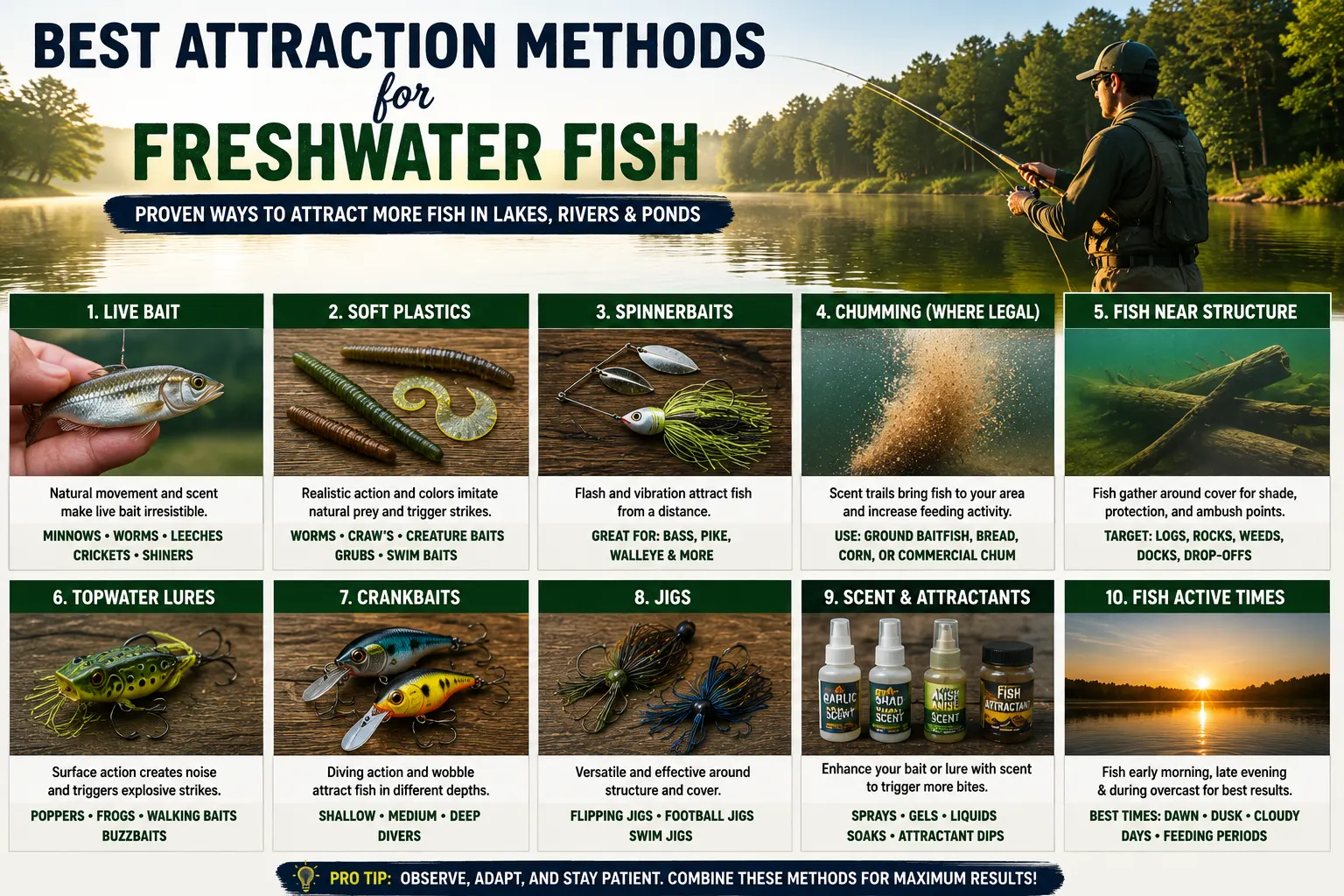 Attract freshwater Fish faster