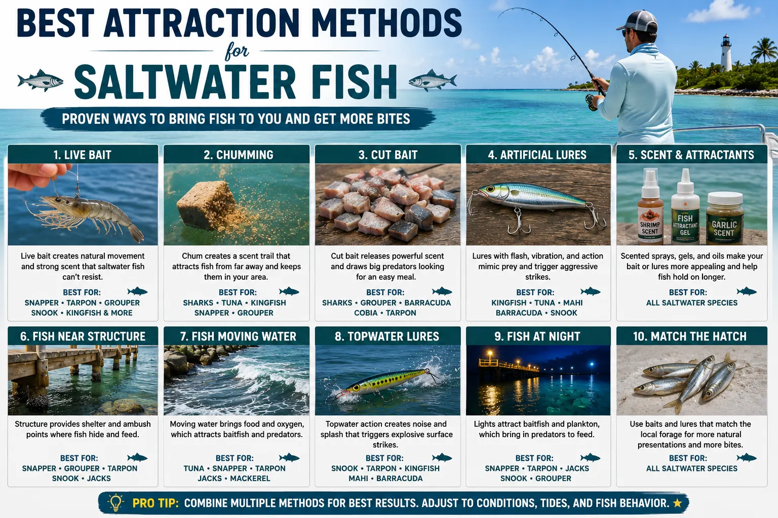 Best Attraction Methods for Saltwater Fish