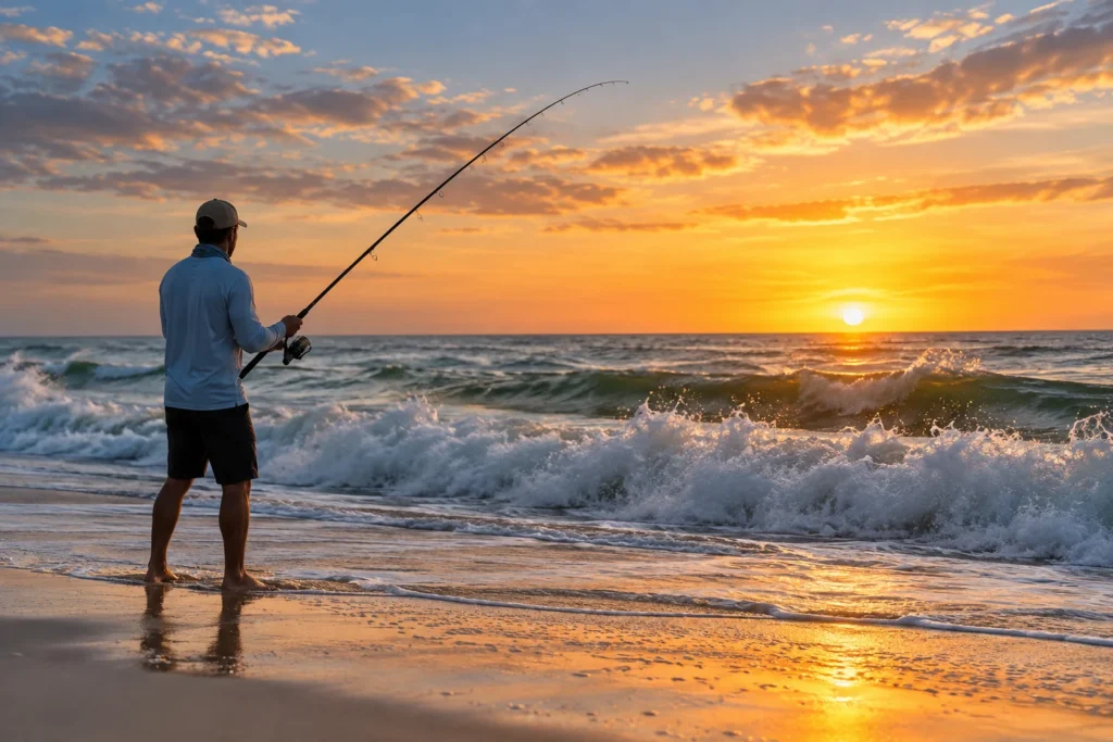 What is surf fishing